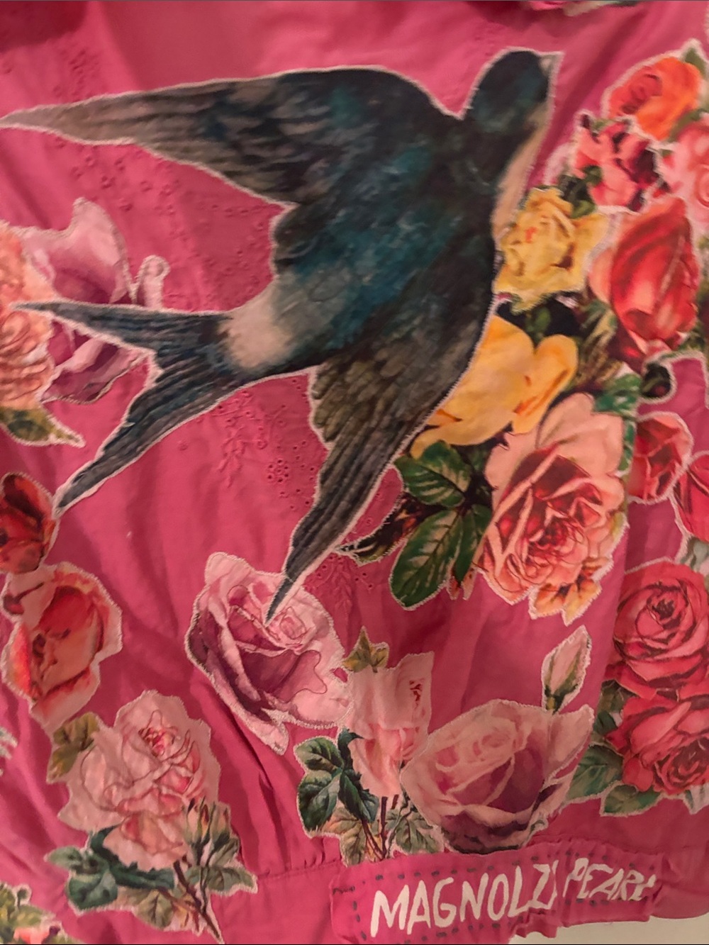 Magnolia Pearl Pink Floral Boho blouse - Picture 6 of 8